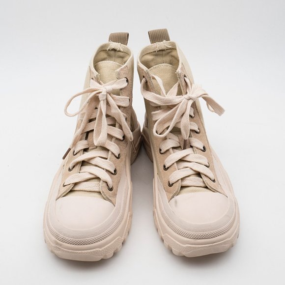 Canvas Martin Boots High Top Desert Boots - Picture 2 of 14